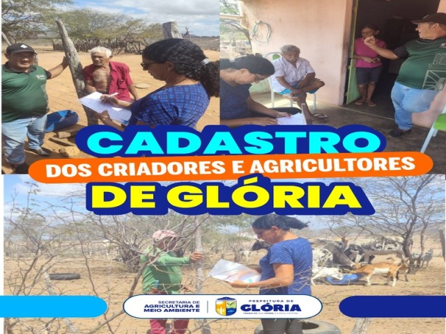 SEAGRI amplia ações de cadastro rural e vistoria das barragens públicas nos povoados de Glória