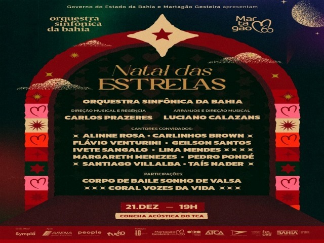 Carlinhos Brown se une a convidados especiais em concerto beneficente da OSBA para o Martagão Gesteira