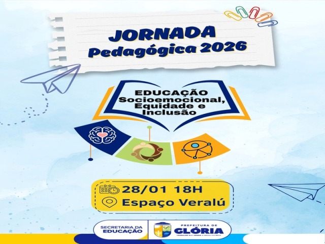 Glória abre Jornada Pedagógica 2026 com foco em Inovação e Humanização