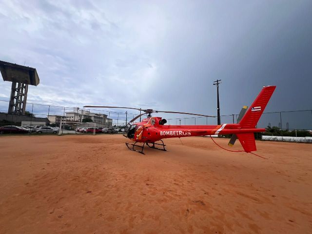 GOA realiza transporte aeromédico de vítima de infarto da Ilha de Itaparica para Salvador