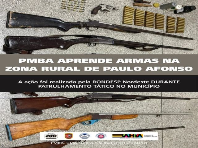 CIPT-NE aprende armas na Zona Rural de Paulo Afonso