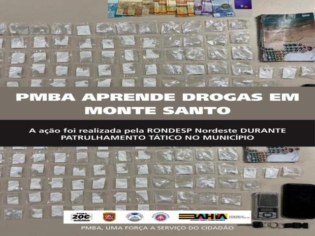 POLICIA MILITAR COMBATE AO TRÁFICO EM MONTE SANTO