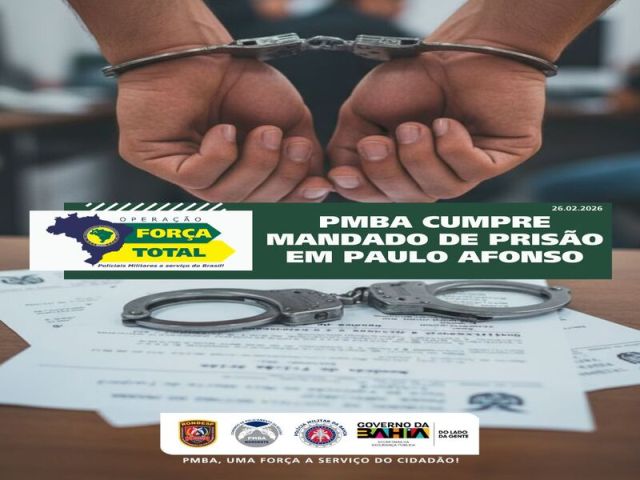 RONDESP NORDESTE CUMPRE MANDADO DE PRISÃO DURANTE A OPERAÇÃO FORÇA TOTAL