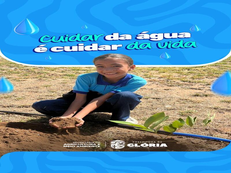 A Prefeitura Municipal de Glória promoveu uma ação educativa em alusão ao Dia Mundial da Água, envolvendo alunos da escola CEAF em uma experiência prática de aprendizado sobre a importância dos recursos hídricos