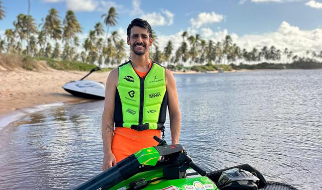 Campeão mundial Bruno Jacob chega na Bahia como destaque na etapa brasileira do Jet Waves World Cup