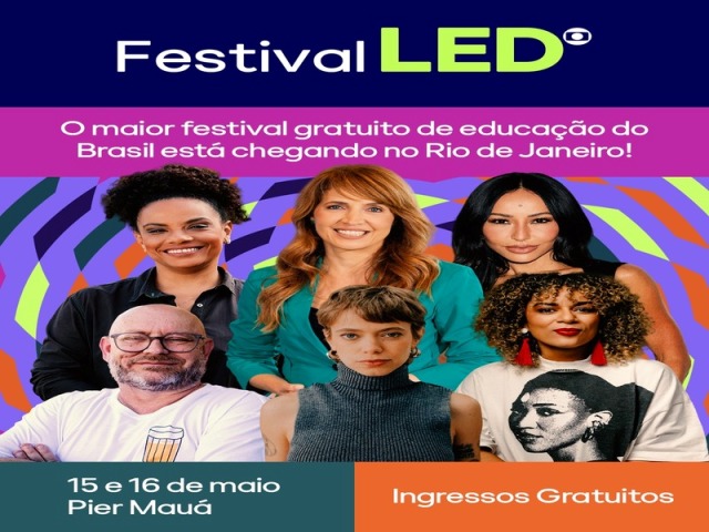 Está chegando! Falta uma semana para a edição comemorativa do Festival LED Globo no Rio de Janeiro!