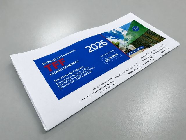 Boletos da TFF e do ISS Autônomo 2026 já estão disponíveis para emissão no site da Sefaz Salvador