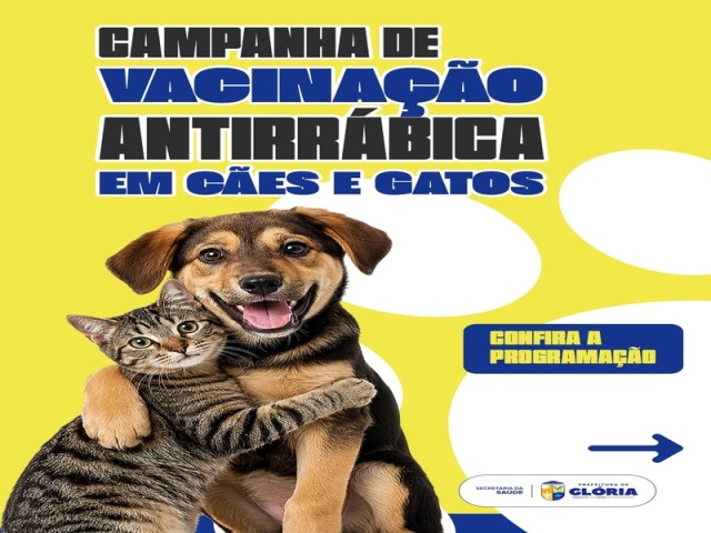Prefeitura de Glória inicia Campanha de Vacinação Antirrábica em todo o município
