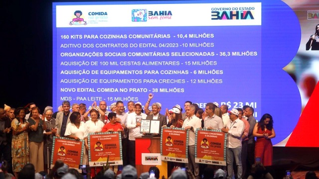 Governo da Bahia realiza o maior investimento do país em ações de combate à fome
