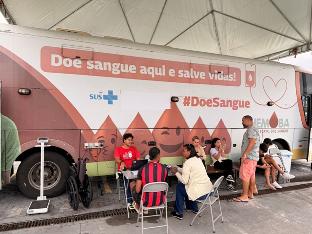 Salvador Norte recebe Hemóvel para campanha de doação de sangue e cadastro de medula óssea ​​