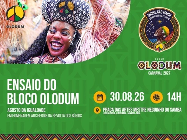 Olodum transforma memória em festa no primeiro ensaio do bloco para o Carnaval 2027